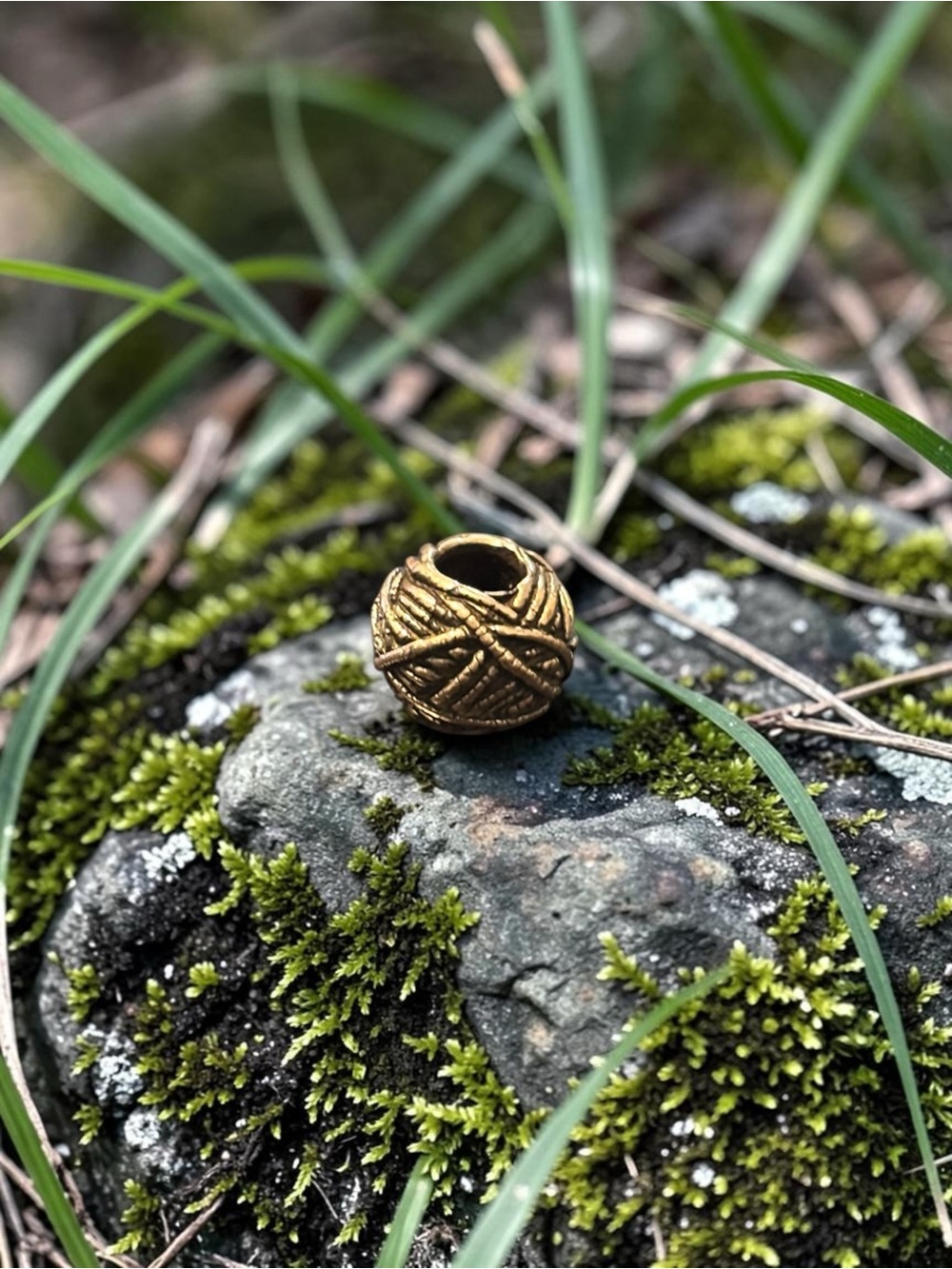 Ball of Yarn" bead Sterling‎ Silver